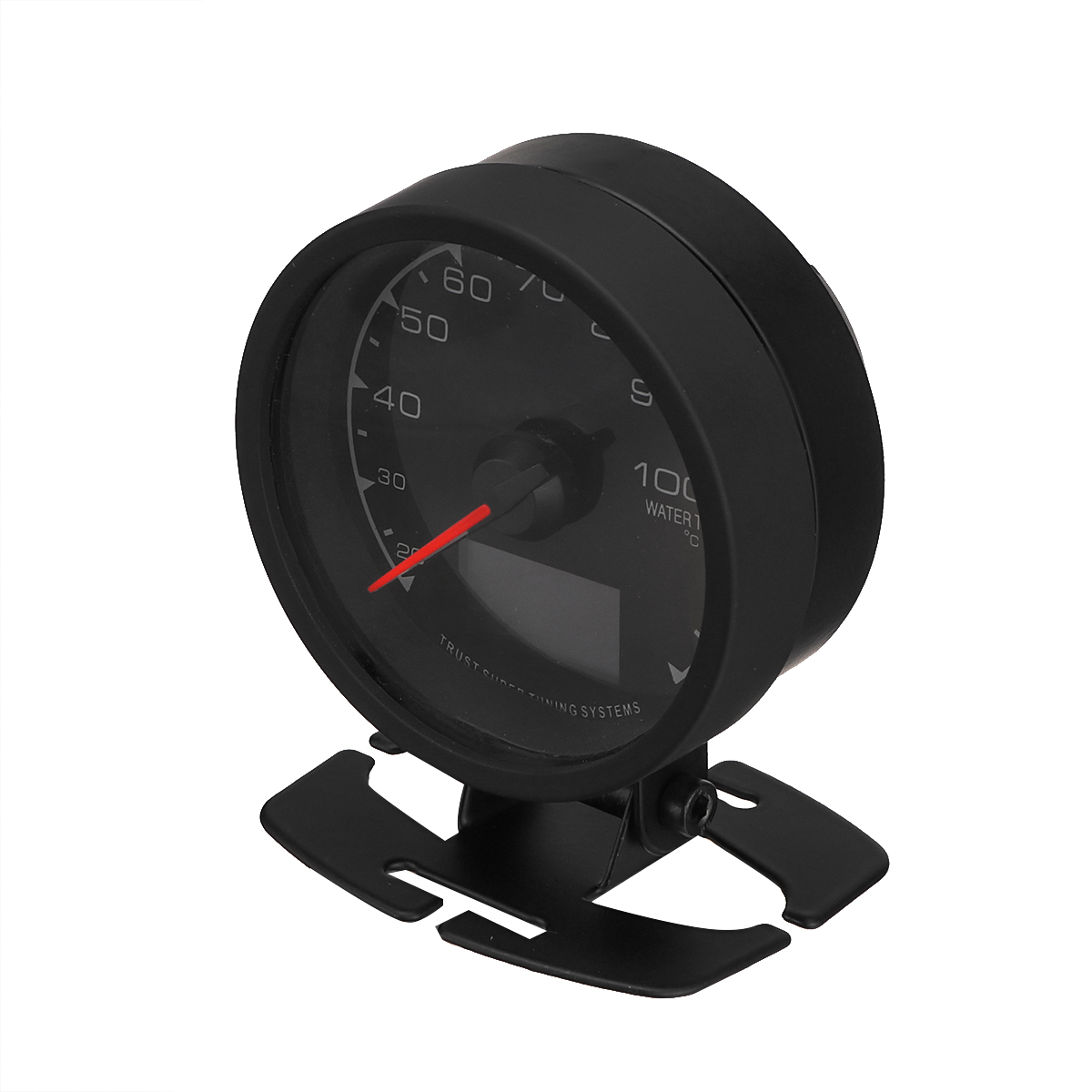 12V 2.5Inch/62Mm Multi LCD 7 Color LED Digital Display Water Temperature Gauge with Sensor for Vehicles