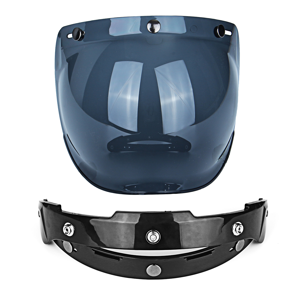 Open Face Motorcycle Helmet Bubble Visor Lens - Auto GoShop