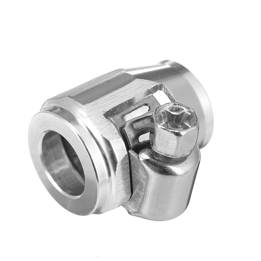 AN4 Hex Hose Finisher Clamp with Screw Band Hose End Cover Fitting Adapter Connector - Auto GoShop