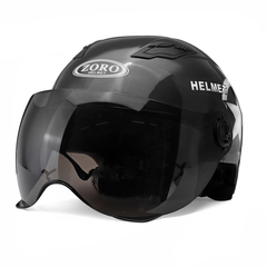Motorcycle Helmet Half Open Face Scooter Protection Head Gear - Auto GoShop