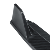 3PCS Carbon Pattern Carbon Look Front Bumper Body Kit Spoiler Lip for Nissan Sentra 2020-2021