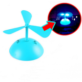 Motorcycle Helmet Wind Power Luminous Bamboo Dragonfly Leaf Propeller Suction Cup Full Face Helmet Decoration