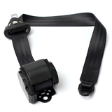 AUDEW 3 Point Retractable Adjustable Car Safety Seat Lap Belts Harness Kit
