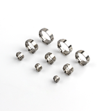 45Pcs Ear Stepless Hose Clamps 304 Stainless Steel Single Assortment Kit 5.8-23.5Mm