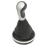 Car 5 Speed Gear Shift Knob Stick Gaiter Boot Sliver Cap for Skoda for Fabia MK2 Roomster - Auto GoShop