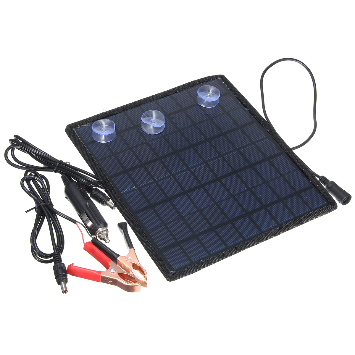 18V 5.5W Portable Solar Panel Power Battery Charger for Car Boat Motorbike ATV - Auto GoShop