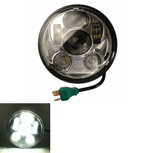 5.63 Inch LED Hi/Lo Beam Headlight Lamp for Harley 12V-30V 30W/45W 2800LM /4000LM IP65 - Auto GoShop