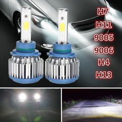Pair High Power 48W H4 H7 H11 H13 9005 9006 LED Headlight Kit Car White Beam Light