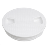 4/6/8 Inch round Deck Plate Cover for Yacht Boat Accessorise Marine ABS White - Auto GoShop