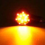 Pair Universal Motorcycle LED Turn Signal Indicators Light Brake Rear Running Lamp