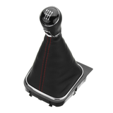 6 Speed Gear Shift Knob Shifter 11Mm Inner PU Leather Boot Gaitor Cover for VW Golf 5 6 - Auto GoShop
