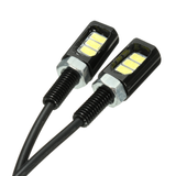 12V 3 LED SMD Motorcycle Car Number License Plate Screw Bolt Light Lamp Bulb - Auto GoShop