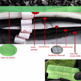 Car Bamboo Charcoal Cushion Bird Eye Fabric Non Slip Breathable Cover Pad 45*45CM - Auto GoShop