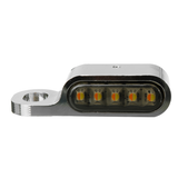 2Pcs 10 LED Plating Shell Mini Turn Light Handlebar Turn Signal Motorcycle Accessories