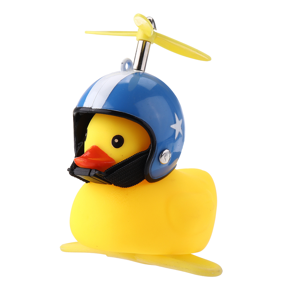 Motorcycle Bicycle Car Bell Broken Wind Duck Riding Light Cycling Accessories Small Yellow Duck Helmet Child Horn