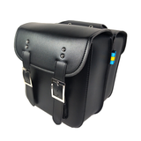 Motorcycle Saddlebags PU Leather Side Storage Pouch Universal - Auto GoShop