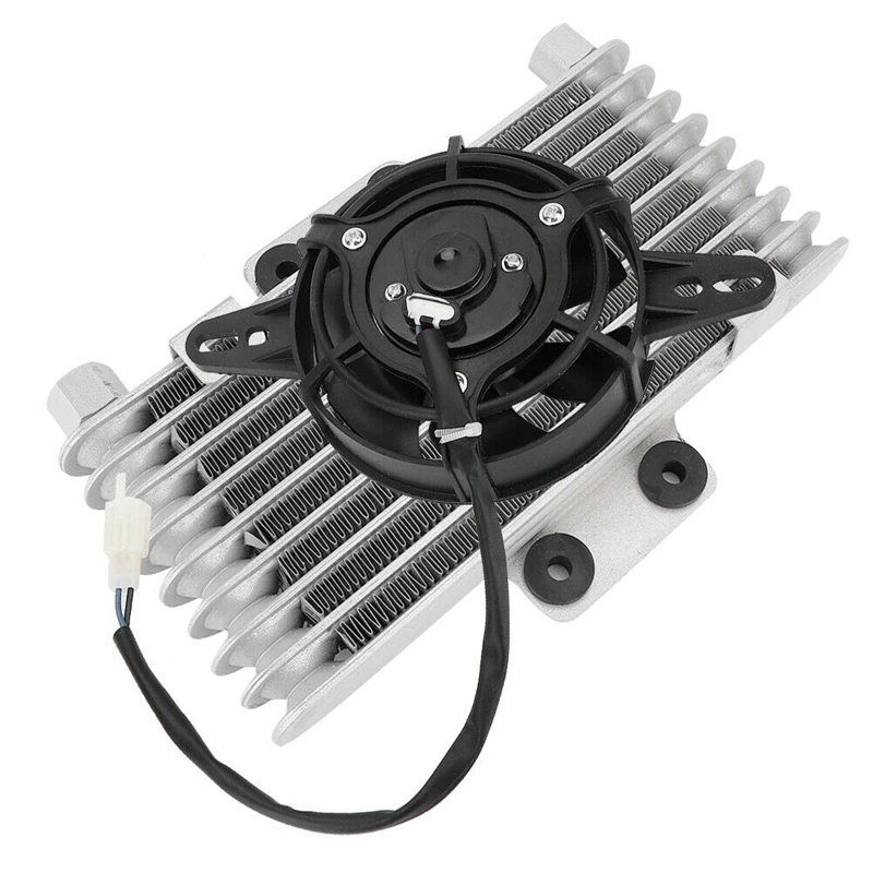 Motorcycle Modified Large Oil Cooler Radiator Fan Combination Kits