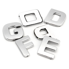 40Pcs 3D DIY Metallic Alphabet&Number Stickers Car Emblem Letter Badge Decal - Auto GoShop