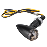 12V Pair Motorcycle Bullet Mini Turn Signal Amber Light Indicator Universal - Auto GoShop