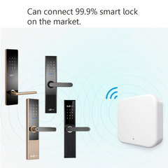 Wi-Fi Adapter White Smart Electronic Lock & Unlock Door Anywhere Remote Control