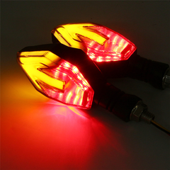 Motorcycle Arrow LED Turn Signal Lights Indicators Lamp for Harley/Suzuki - Auto GoShop