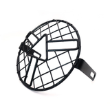 Motorcycle Black Grill Mesh Headlight Cover Retro Vintage Arrow Style Side Mount Mask CG125 GN125 - Auto GoShop