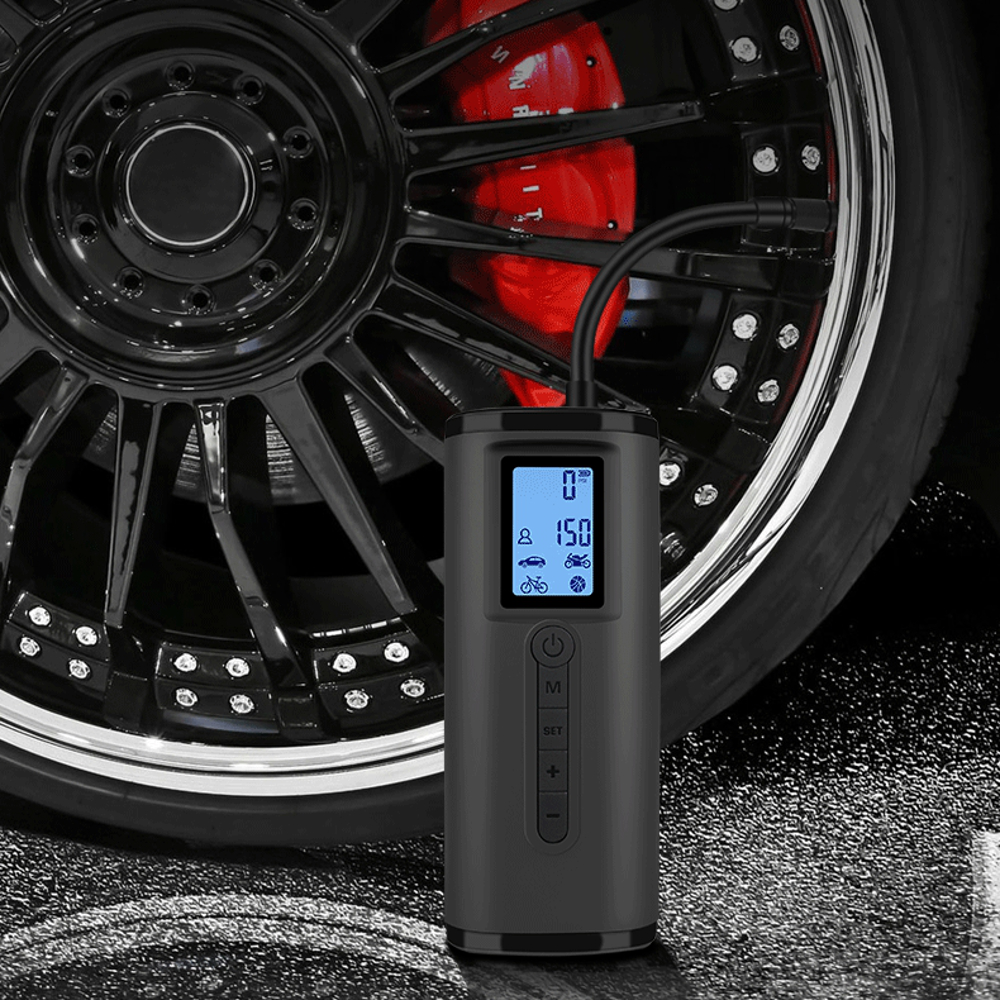 NEWO 150PSI 2000Mah Cordless LED Electric Air Pump Digital Power Bank Tyre Inflator for Motorcycle Car Auto Bicycle
