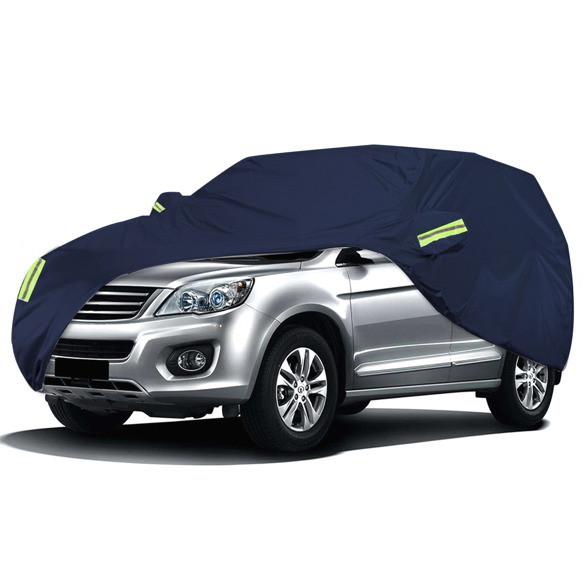 XL 5X2X1.85M 210T Single Layer Waterproof Full Car Cover Outdoor Dustproof Sunscreen Rain and Snow for SUV - Auto GoShop