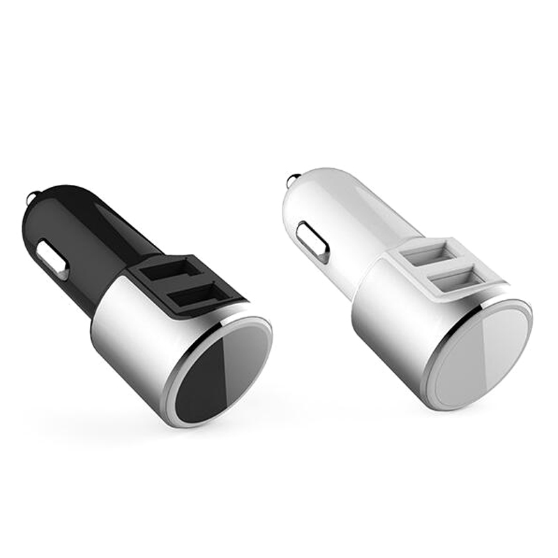 RCF R70 Overload Protection Dual USB Interface Portable Car Charger for Smartphones