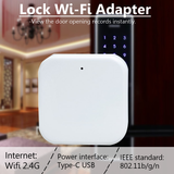 Wi-Fi Adapter White Smart Electronic Lock & Unlock Door Anywhere Remote Control