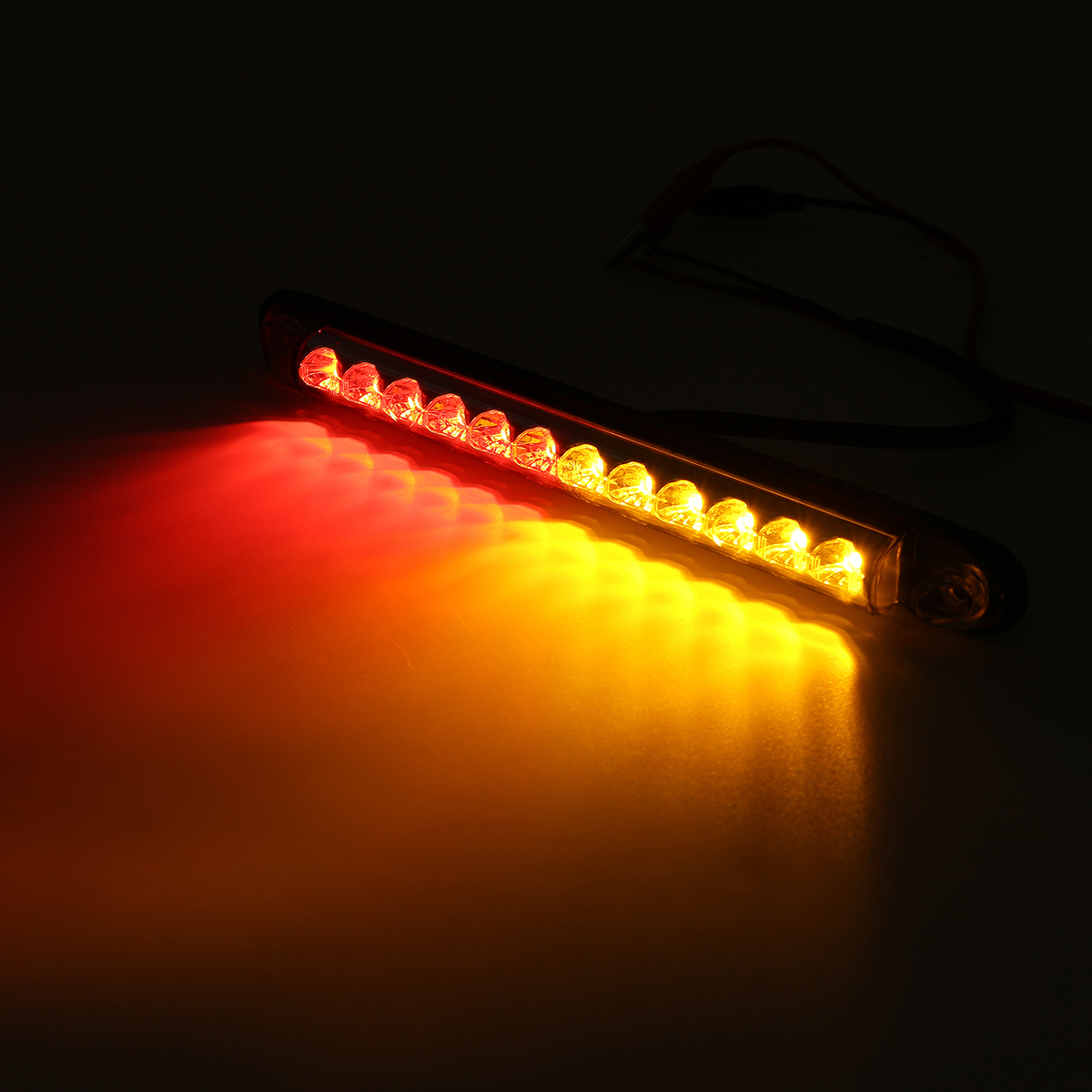 10-30V LED Trailer Light Rear Turn Brake Light Bar Red Yellow Dual Color Waterpoof IP68 for Car Truck RV - Auto GoShop