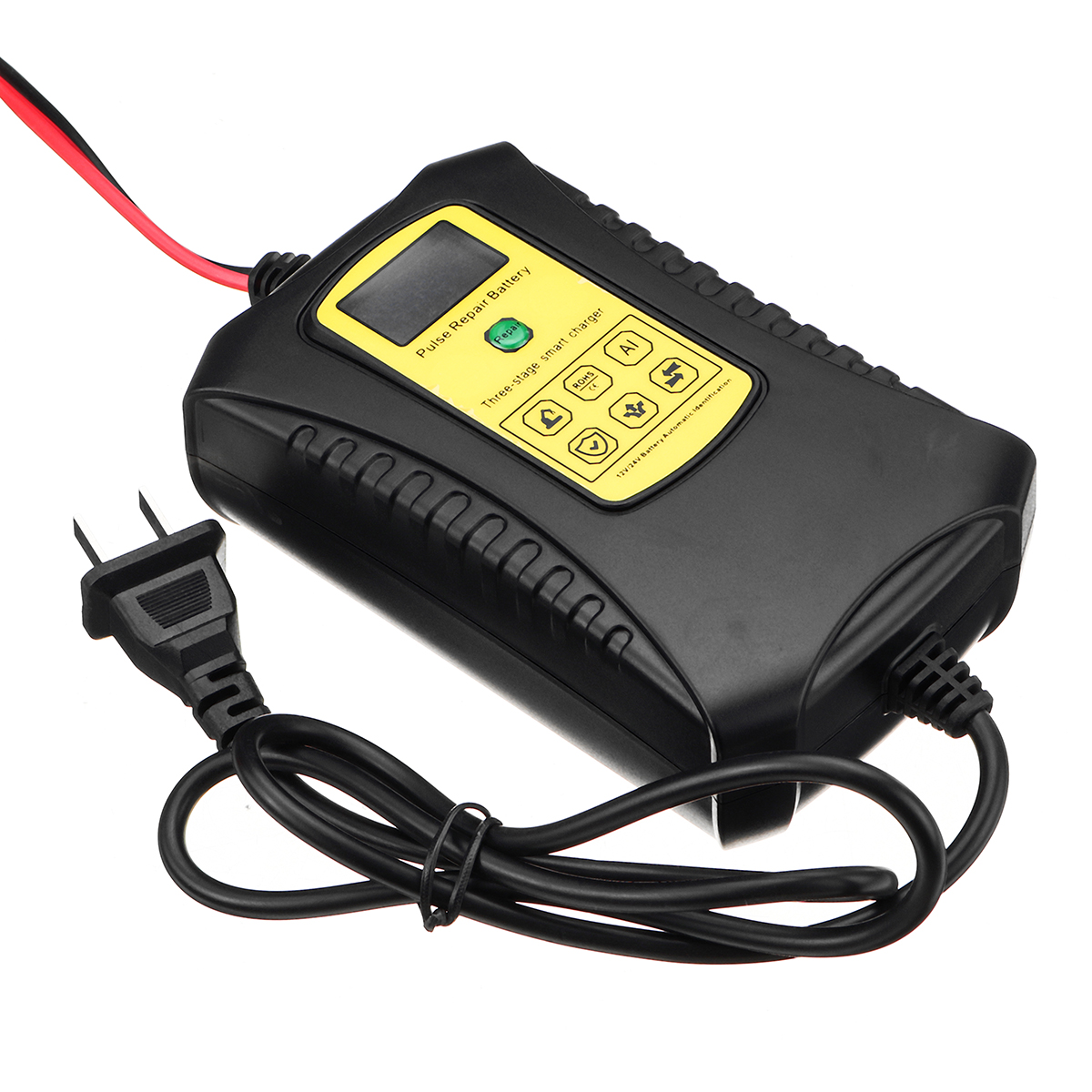 12V/24V 10-100AH 60W Pulse Repair Lead-Acid Battery Three-Stage Smart Charger