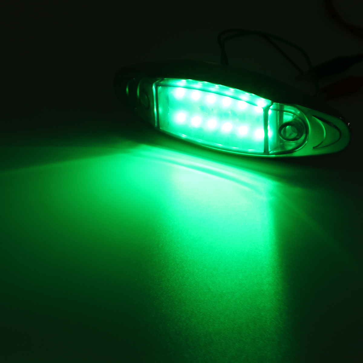 24V LED Side Marker Light Flash Strobe Emergency Warning Lamp for Boat Car Truck Trailer