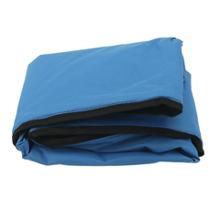 Blue 4 Bow 600D Bimini Top Boot Cover Marine Boat Shade Canopy Yacht Roof Tarpaulin Dust Cover with Zipper