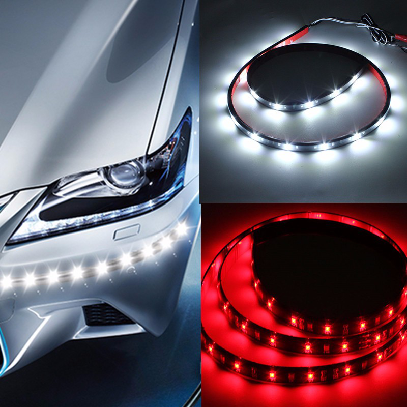 120Cm Car Flexible Waterproof 2835 72SMD LED Strip Light - Auto GoShop