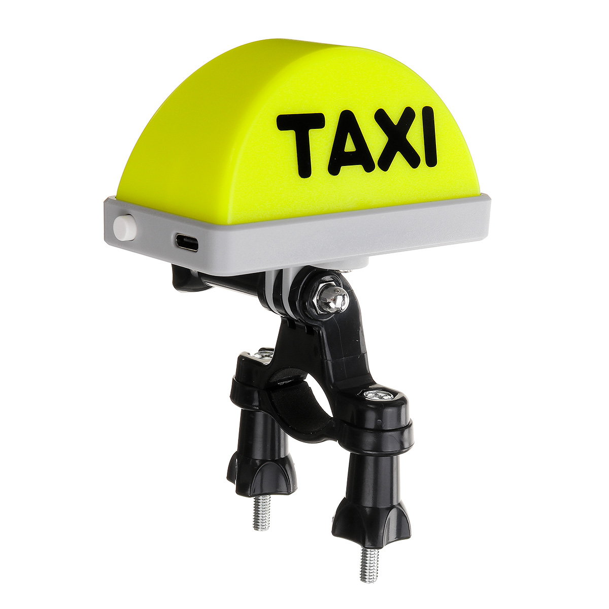 LED TAXI Sign Light Helmet/Handlebar Mounting USB Rechargeable Indicator Decoration Kit for Motorcycle Tricycles Electric Bike