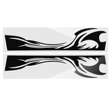 210Cm*38Cm Sports Stripe Pattern Style Car Stickers Vinyl Decal for Race SUV Side Body - Auto GoShop