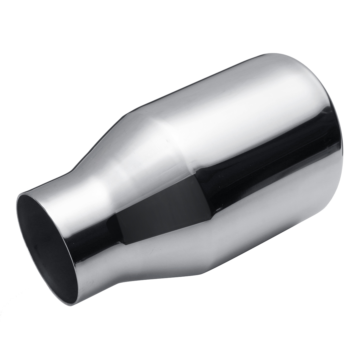 2.5Inch in 4Inch Out Stainless Chrome Car Tail Rear Exhaust Muffler Pipe Tip Cut Durable