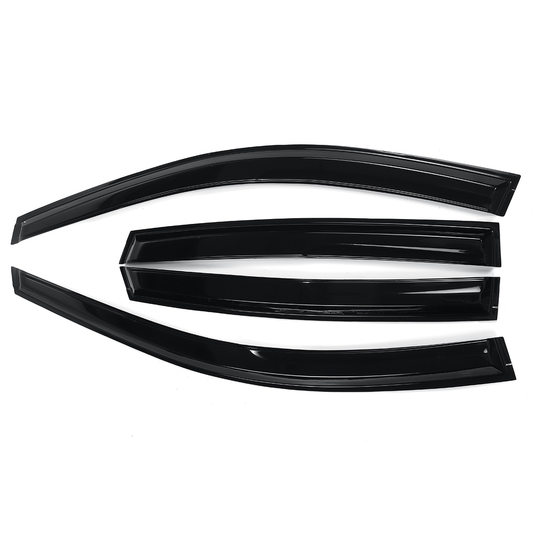 4Pcs for HONDA CRV JDM 2001-2011 3D Wavy Style Plastic Exterior Visor Vent Shades Window Sun Rain Guard Deflector