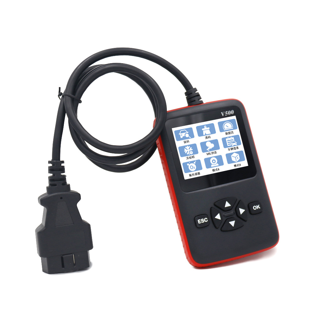 V500 Diesel and Steam Integrated Diagnostic Instrument OBD Automotive Diagnostic Instrument/Engine Fault Diagnosis Instrument Reading Card ELM327