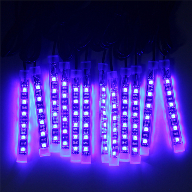 12X LED Remote Wireless Neon Light Strips Kit for Car Truck Lorry Boat Motor Bike - Auto GoShop