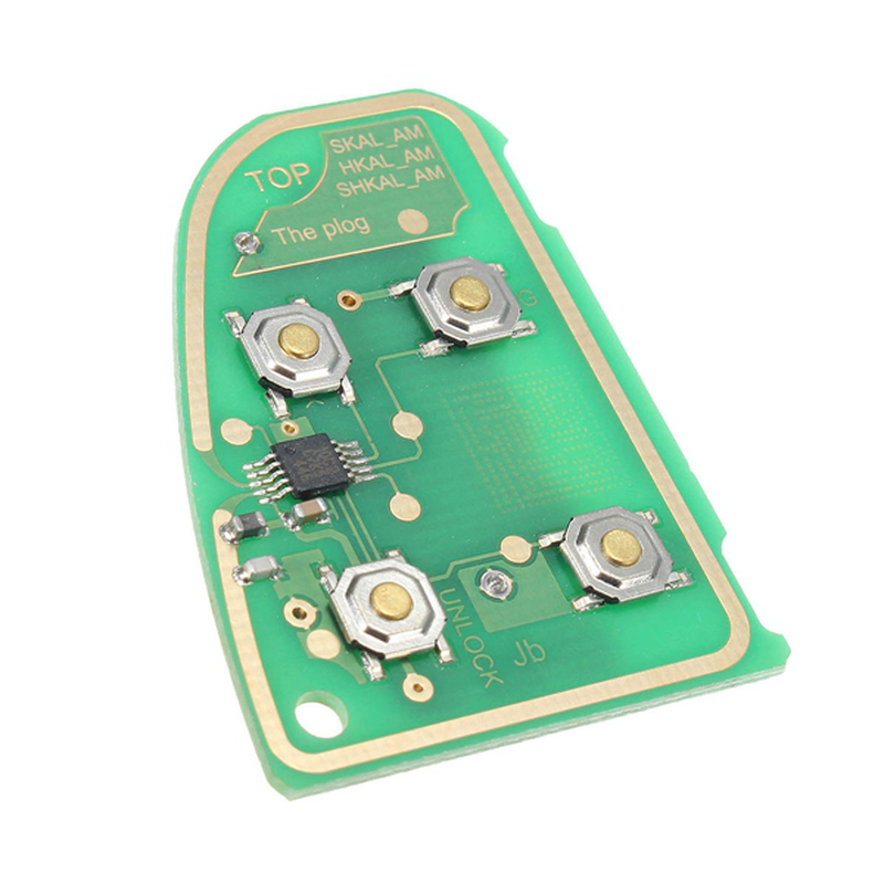 Flip Remote Key Circuit Board 433 Mhz 4 Button for JAGUAR X Type XJ XJR