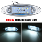24V LED Side Marker Light Flash Strobe Emergency Warning Lamp for Boat Car Truck Trailer