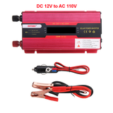 XUYUAN 2600W Peak Solar Power Inverter DC 12/24V to AC 110/220V Modified Sine Wave Converter with LCD Screen for Car Home - Auto GoShop