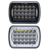 1Pcs 6X7" 5D DC10-30V 72W IP67 LED Headlights Lamp Bulb Hi/Low Beam DRL for Truck Boat SUV