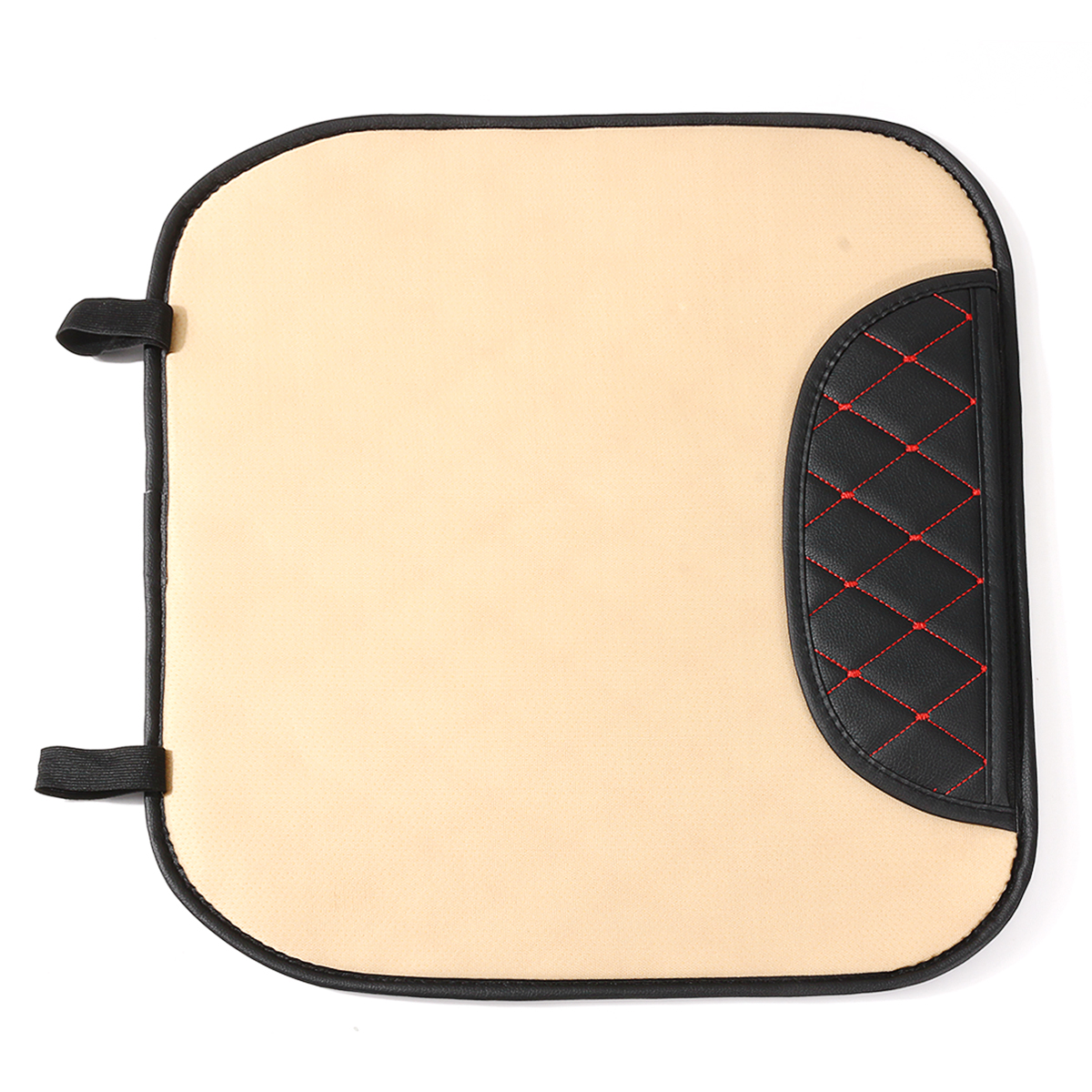 Leather Car Front Seat Cushion Covers Breathable Chair Protector Seat Pad Mat with Storage Bag - Auto GoShop