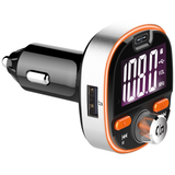 Car Bluetooth MP3 Player FM Transmitter with Colorful Atmosphere Light Support QC 3.0 Fast Charging Subwoofer DSP TF Card USB - Auto GoShop