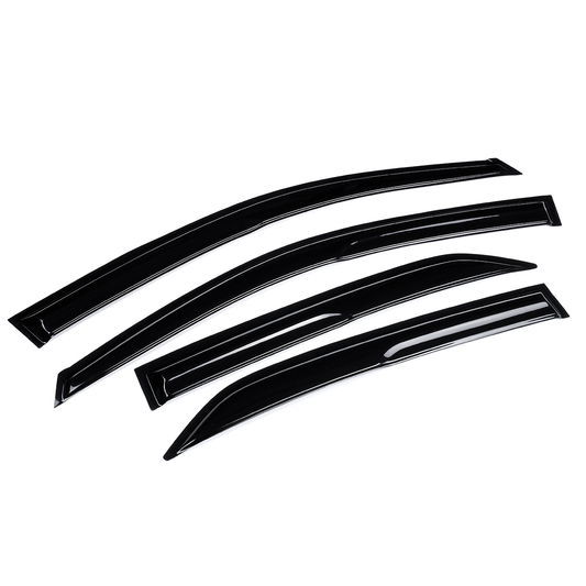 4Pcs for Corolla 2009-2013 Mugen Style Wavy UV Plastic Exterior Visor Vent Shades Window Sun Rain Guard Deflector