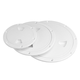 4/6/8 Inch round Deck Plate Cover for Yacht Boat Accessorise Marine ABS White - Auto GoShop