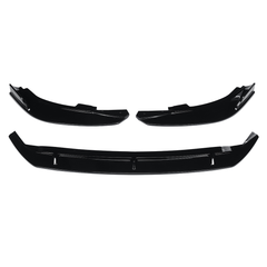 3Pcs Car Glossy Black Front Bumper Lip Spoiler Cover Trim 3PCS for Ford Focus 2019